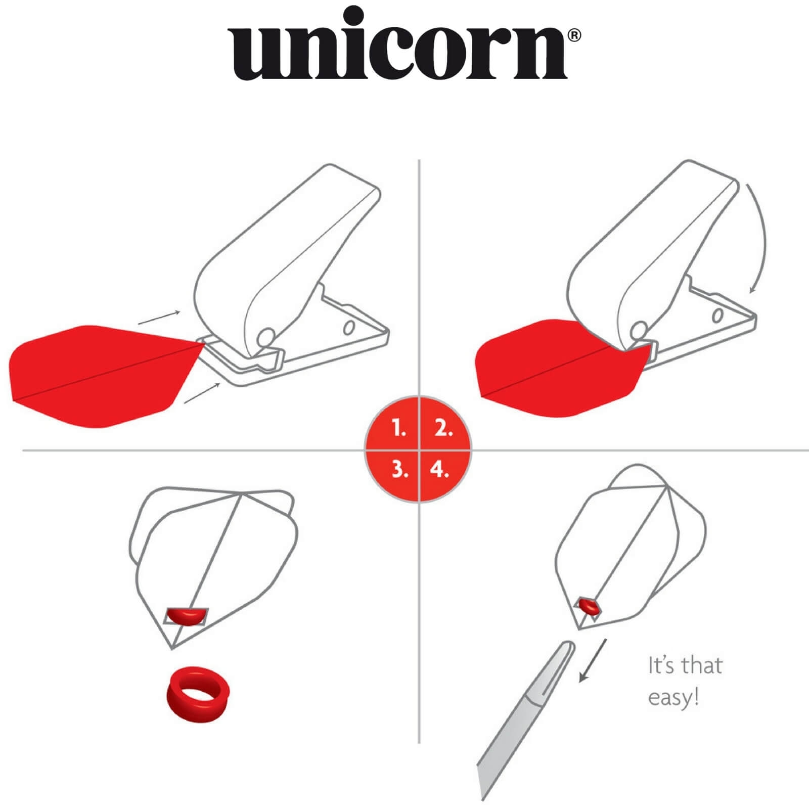 پانچ فلایت از برند UNICORN _ رنگ قرمز