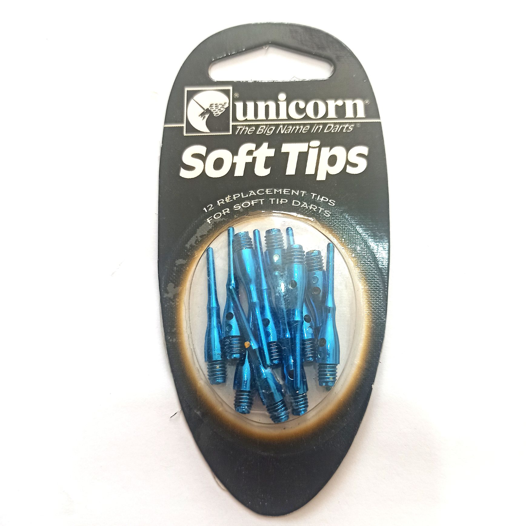 نوک پلاستیکی دارت برند یونیکورن SOFT TIP بسته 12عددی_ رنگ آبی