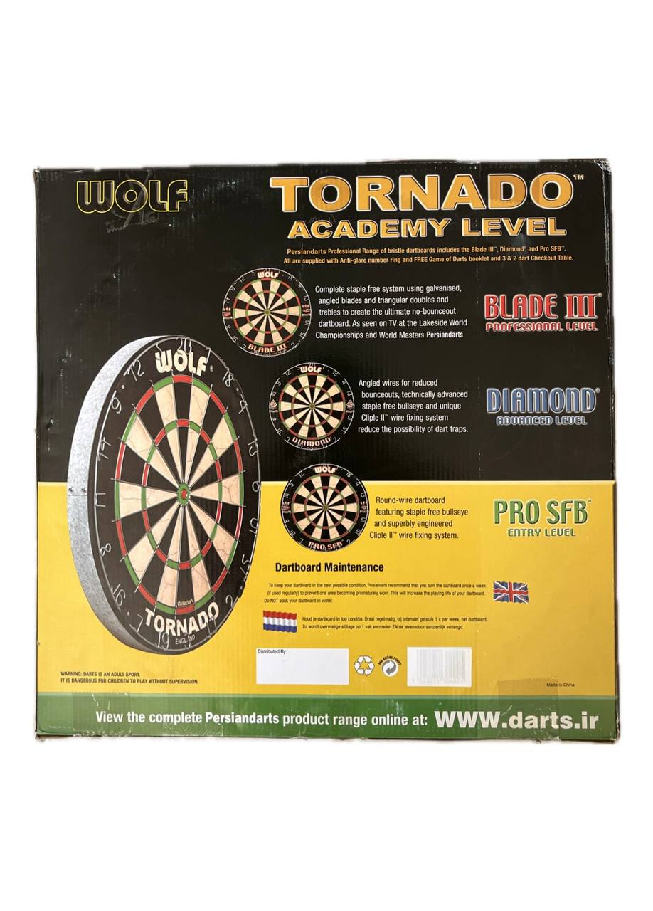 تخته دارت 18 اینچ WOLF مدل TORNADO